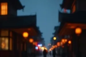 《山间信笺》封面，山道木屋门口挂着的一摞信