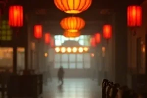 《雨夜列车员》封面，雨夜月台上撑伞的列车员
